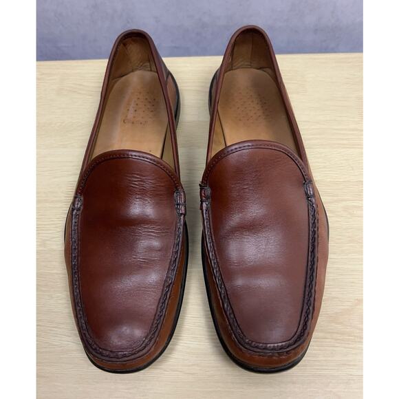 Allen Edmonds Mens Conway 5989 Brown Leather Penny Loafer Dress Shoes Size 11D - Picture 4 of 8